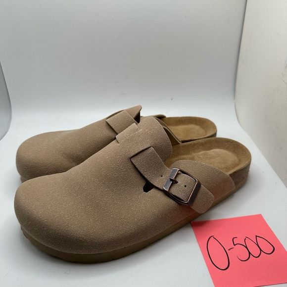 CUSHIONAIRE Women's Cork Footbed Clog 8 TAN - Picture 3 of 8